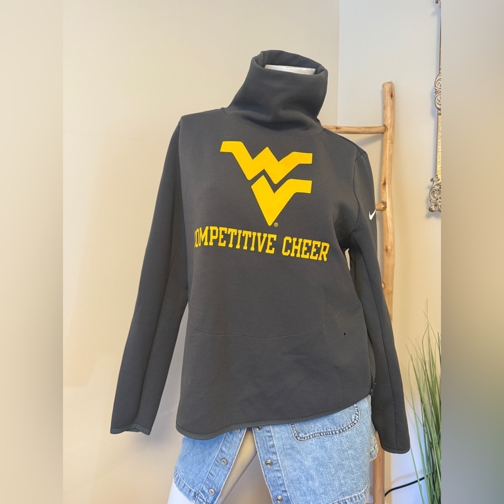 West Virginia Competitive Cheer Nike  Dri Fit Grey Sweatshirt Mountaineers W Lg